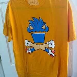 Johnny Cupcakes Orange Sonic Graphic T-Shirt